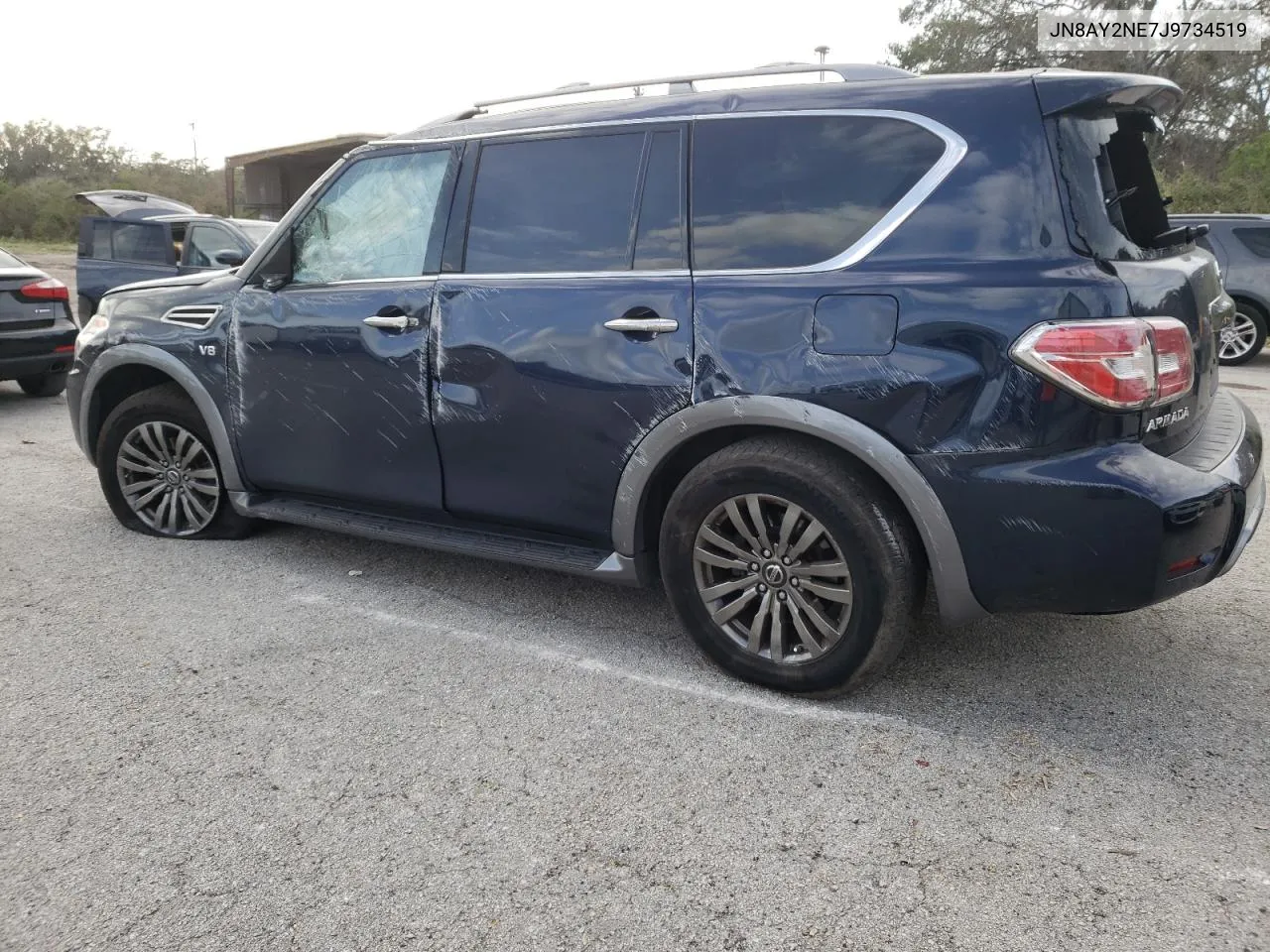 2018 Nissan Armada Platinum VIN: JN8AY2NE7J9734519 Lot: 76801284