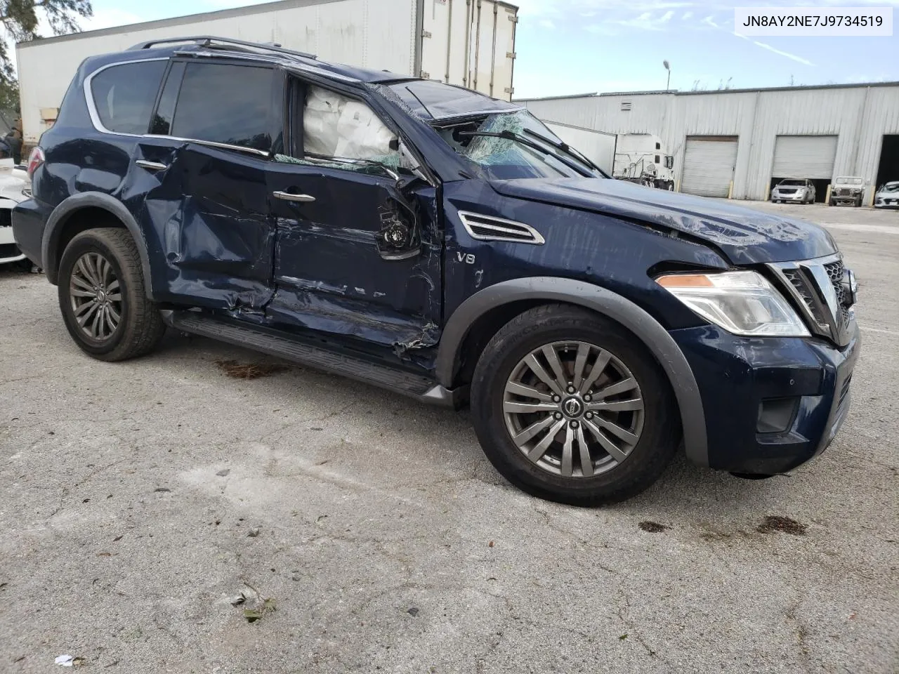 2018 Nissan Armada Platinum VIN: JN8AY2NE7J9734519 Lot: 76801284