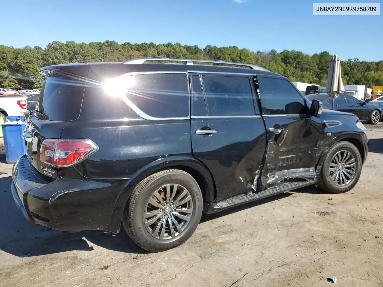 2018 Nissan Armada Platinum VIN: JN8AY2NE9K9758709 Lot: 76830044