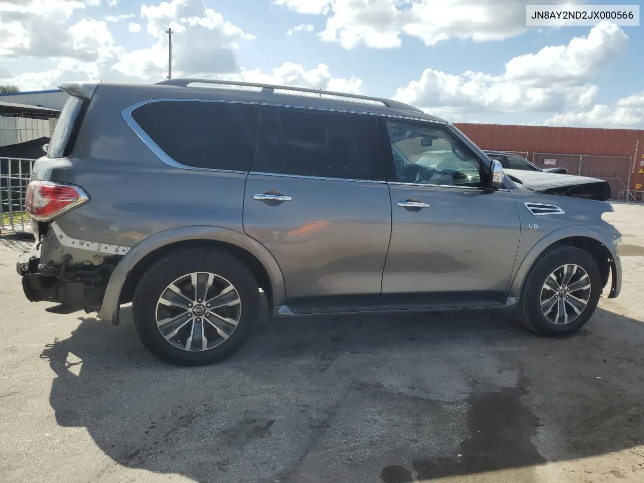 2018 Nissan Armada Sv VIN: JN8AY2ND2JX000566 Lot: 76911294