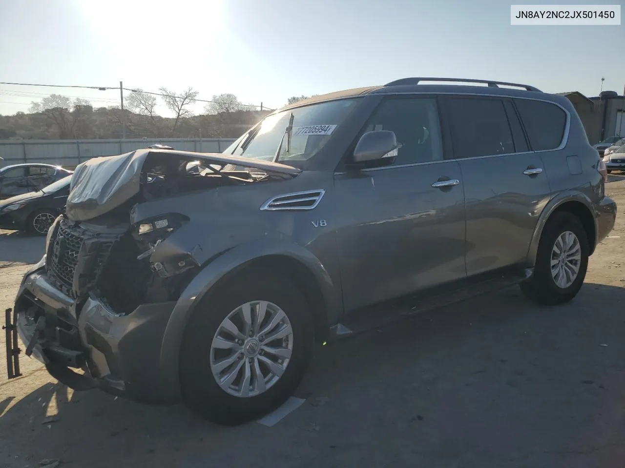 2018 Nissan Armada Sv VIN: JN8AY2NC2JX501450 Lot: 77205994