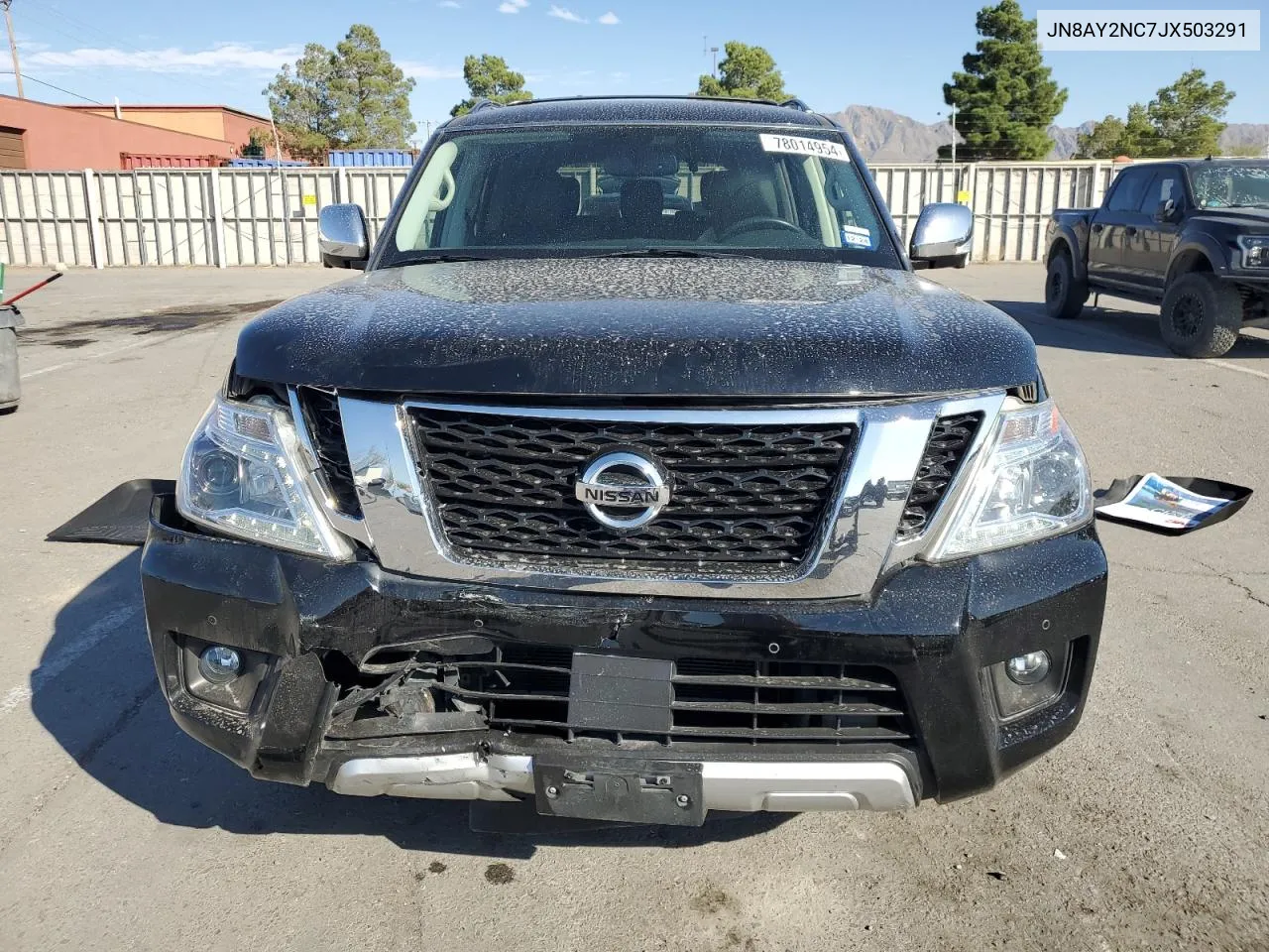 2018 Nissan Armada Sv VIN: JN8AY2NC7JX503291 Lot: 78014954