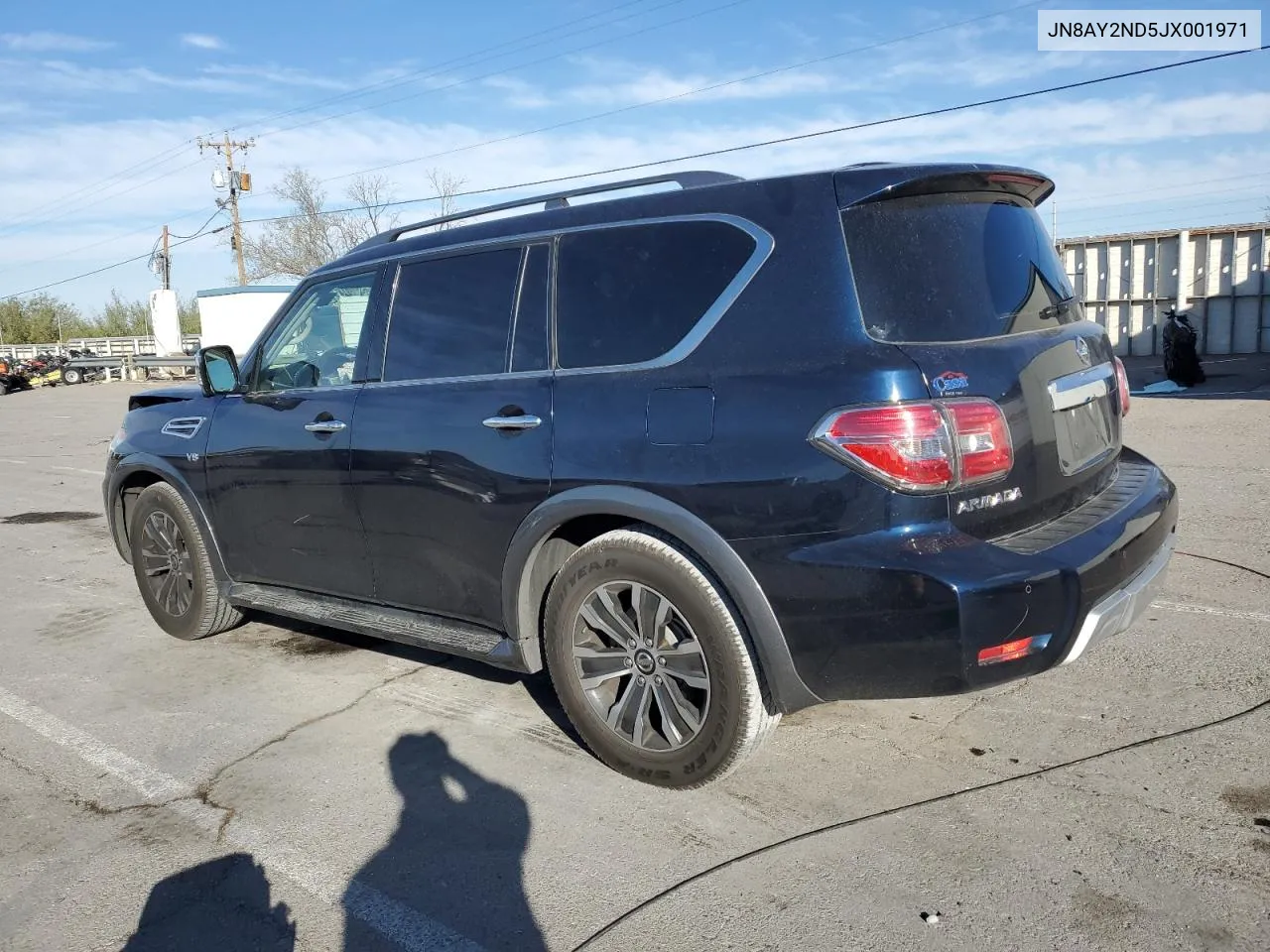 2018 Nissan Armada Sv VIN: JN8AY2ND5JX001971 Lot: 78286994