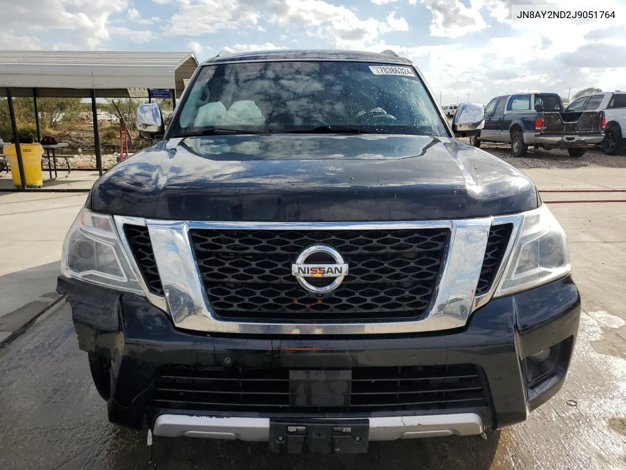 2018 Nissan Armada Sv VIN: JN8AY2ND2J9051764 Lot: 78386324