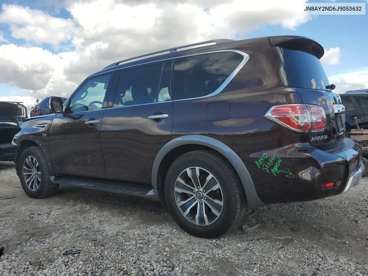 2018 Nissan Armada Sv VIN: JN8AY2ND6J9053632 Lot: 78931804