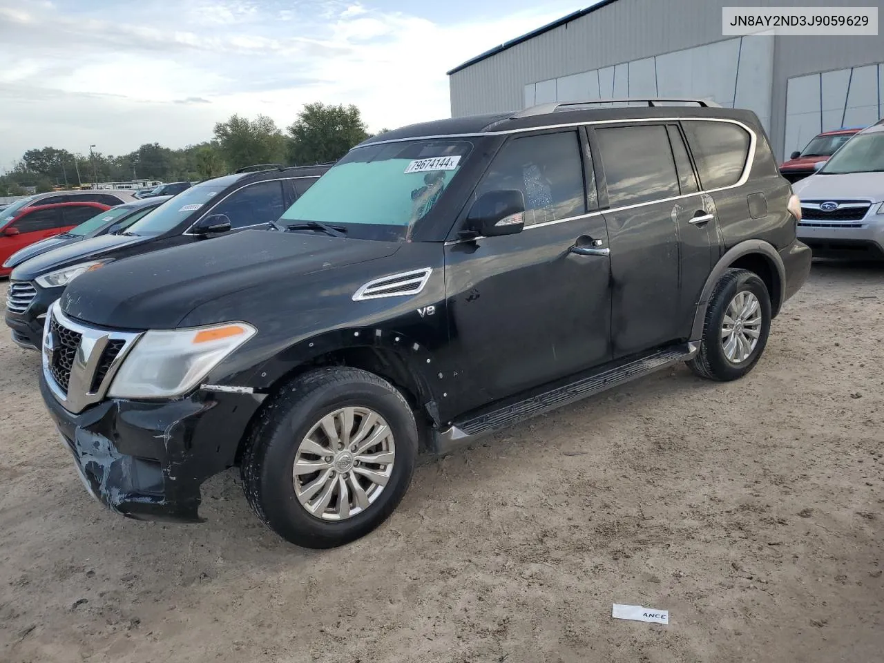 2018 Nissan Armada Sv VIN: JN8AY2ND3J9059629 Lot: 79674144