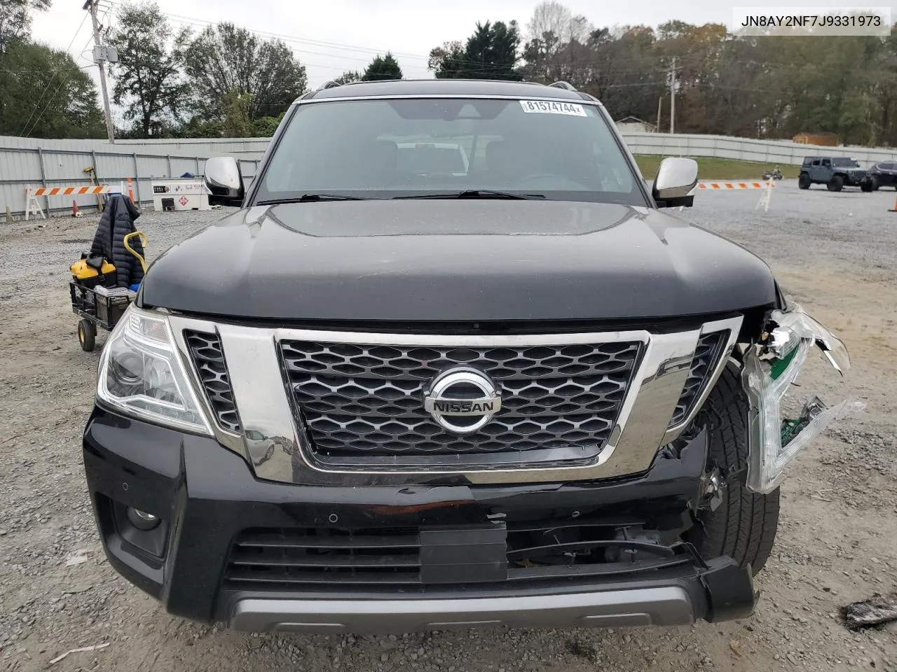 2018 Nissan Armada Platinum VIN: JN8AY2NF7J9331973 Lot: 81574744