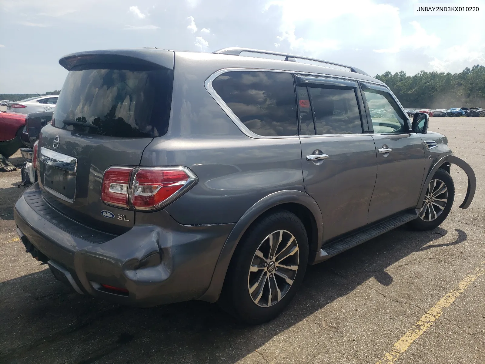 2019 Nissan Armada Sv VIN: JN8AY2ND3KX010220 Lot: 63441254