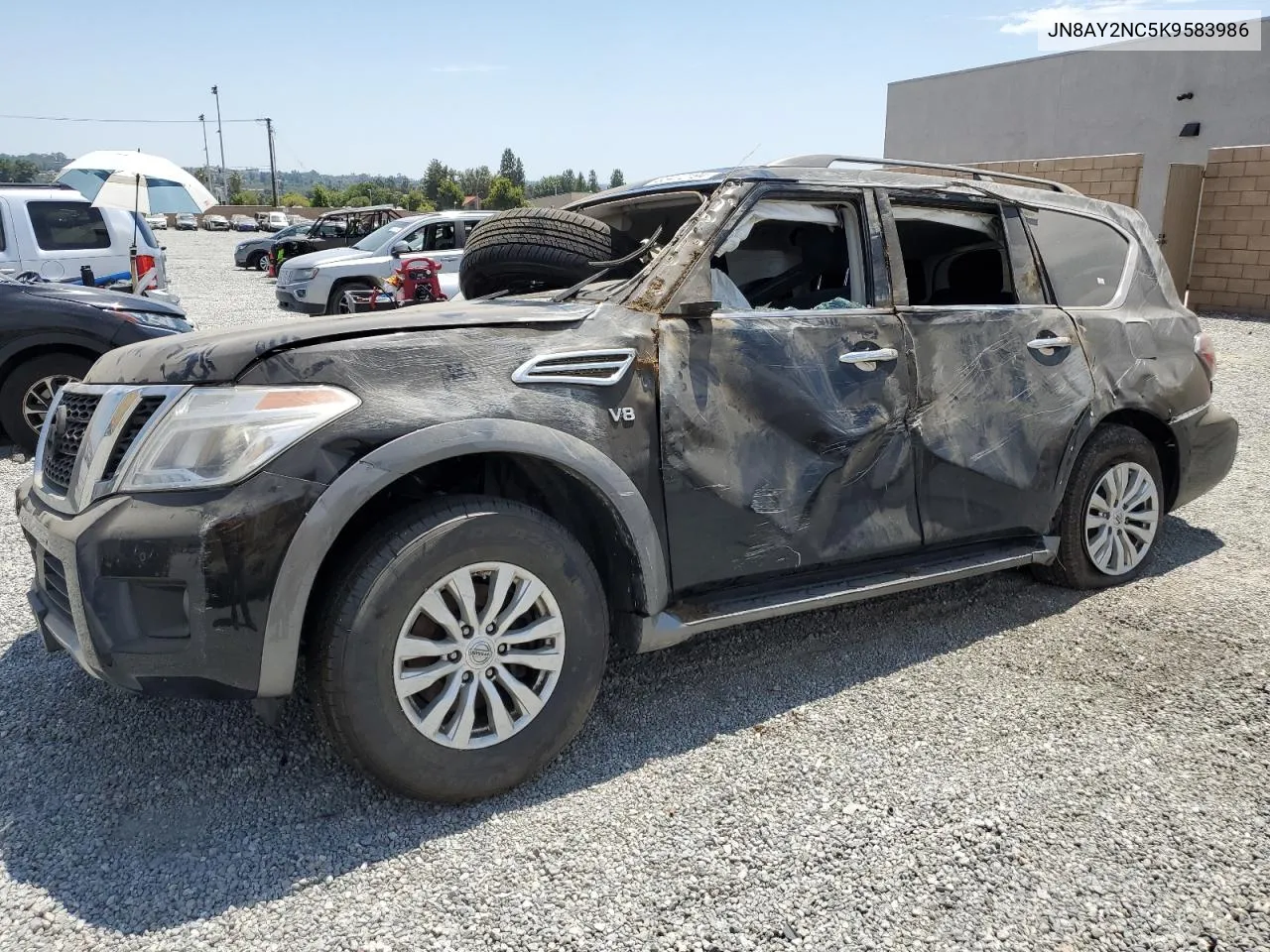 2019 Nissan Armada Sv VIN: JN8AY2NC5K9583986 Lot: 63472194