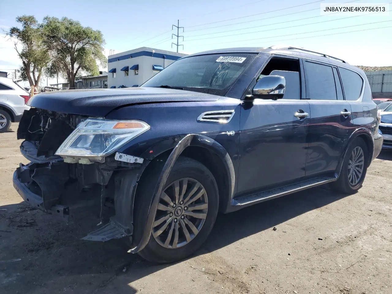 2019 Nissan Armada Platinum VIN: JN8AY2NE4K9756513 Lot: 65918994