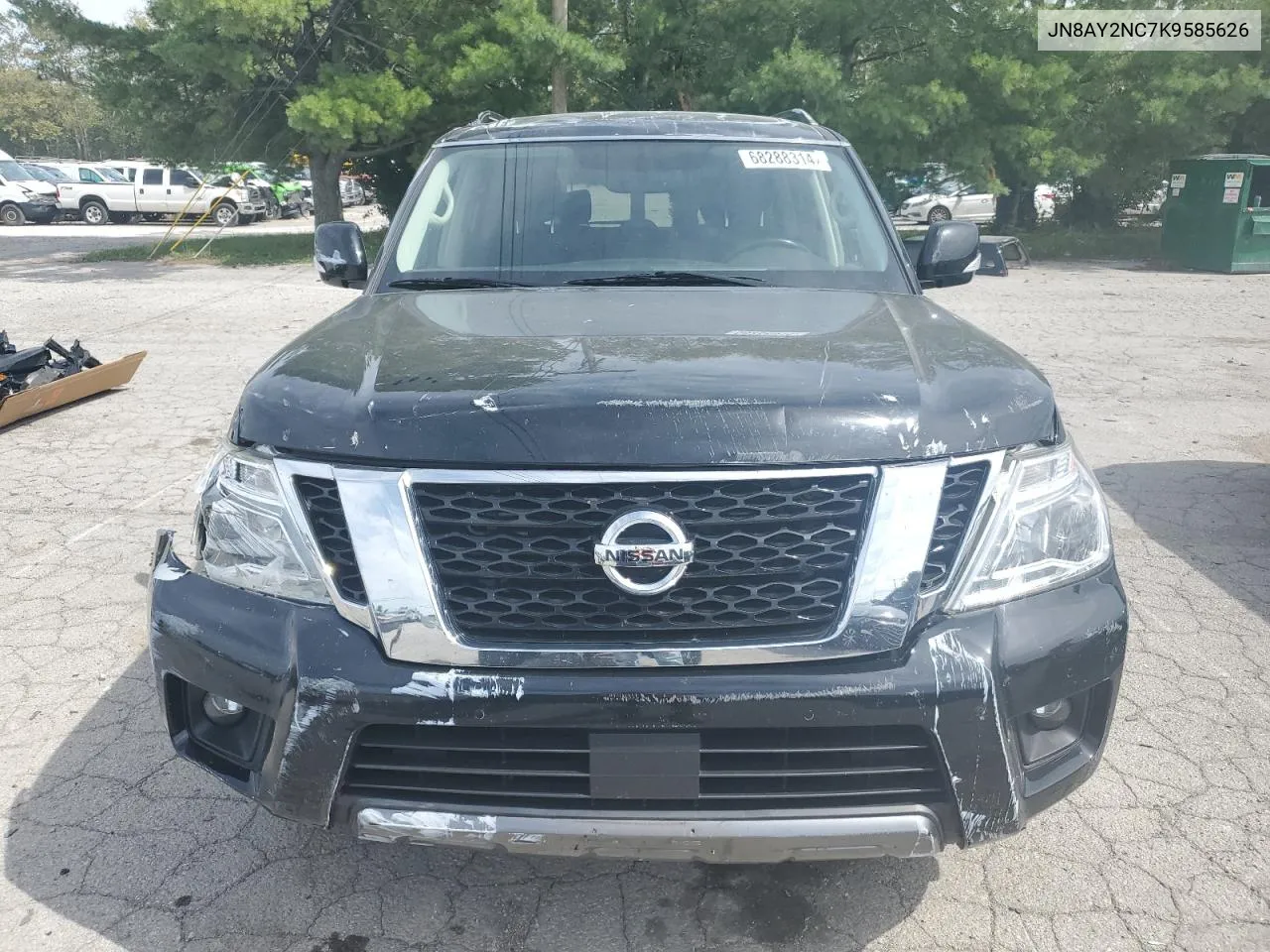 2019 Nissan Armada Sv VIN: JN8AY2NC7K9585626 Lot: 68288314