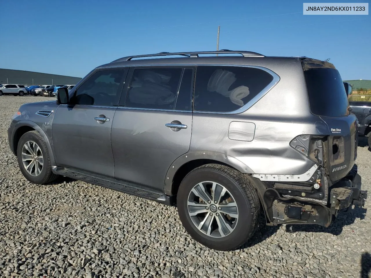 2019 Nissan Armada Sv VIN: JN8AY2ND6KX011233 Lot: 68971224