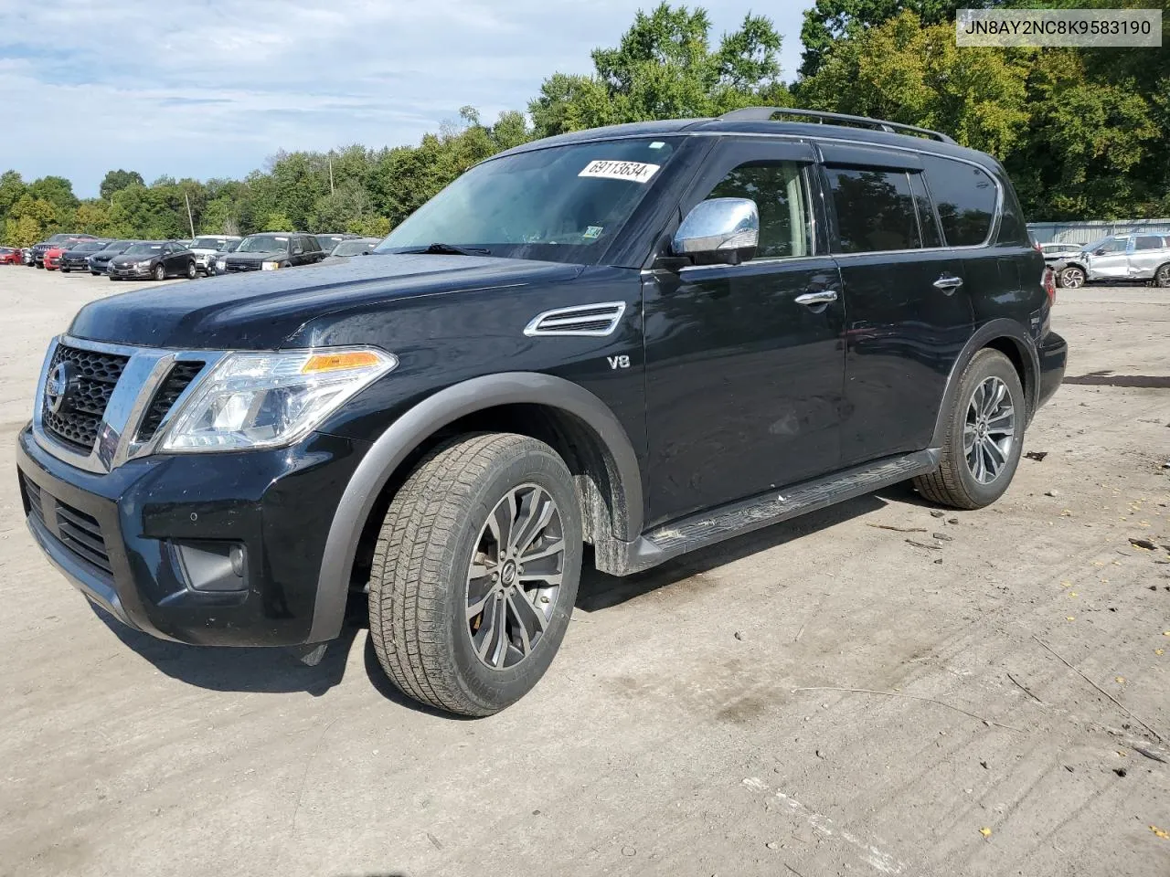 2019 Nissan Armada Sv VIN: JN8AY2NC8K9583190 Lot: 69113634