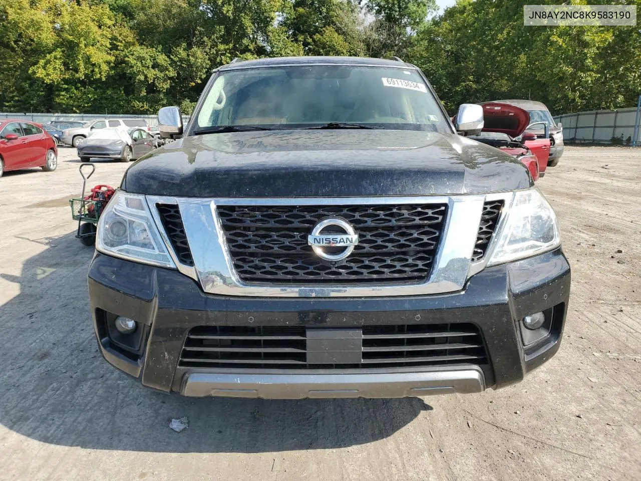 2019 Nissan Armada Sv VIN: JN8AY2NC8K9583190 Lot: 69113634