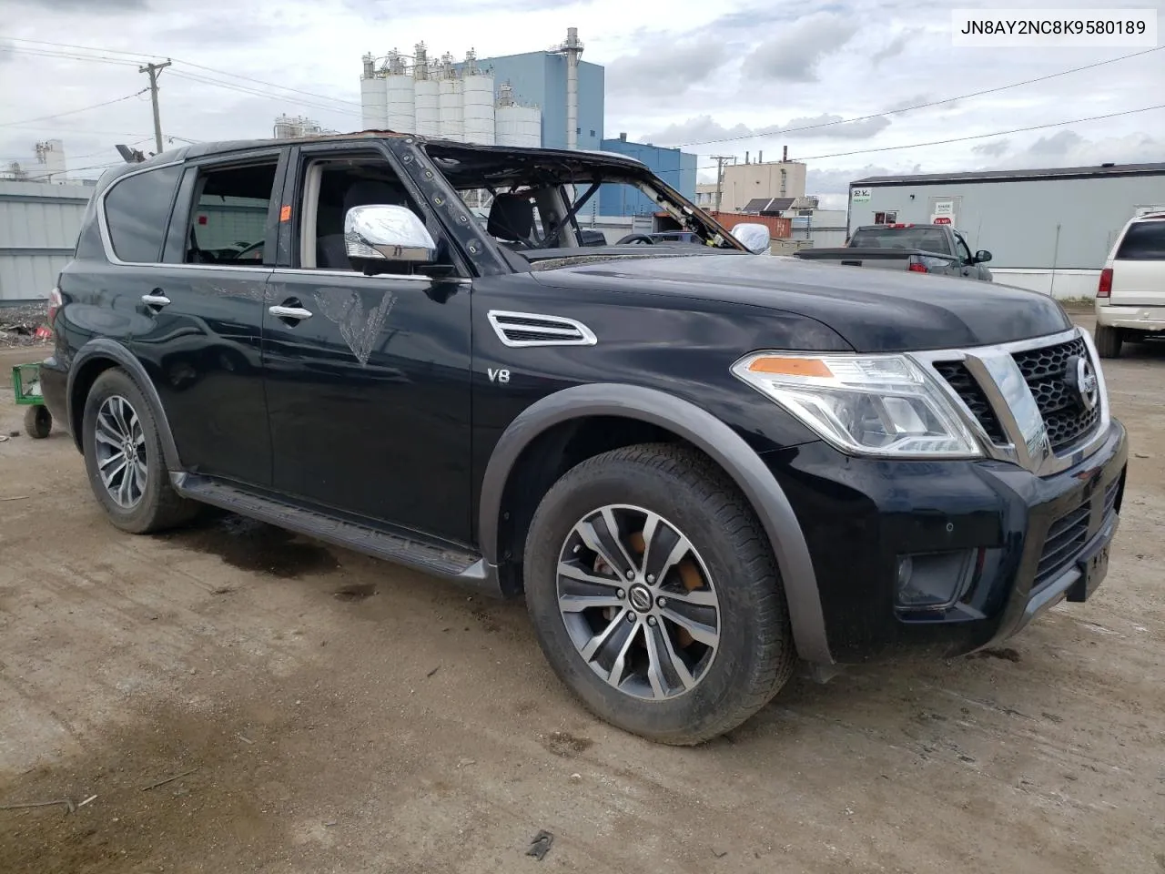 2019 Nissan Armada Sv VIN: JN8AY2NC8K9580189 Lot: 69314404