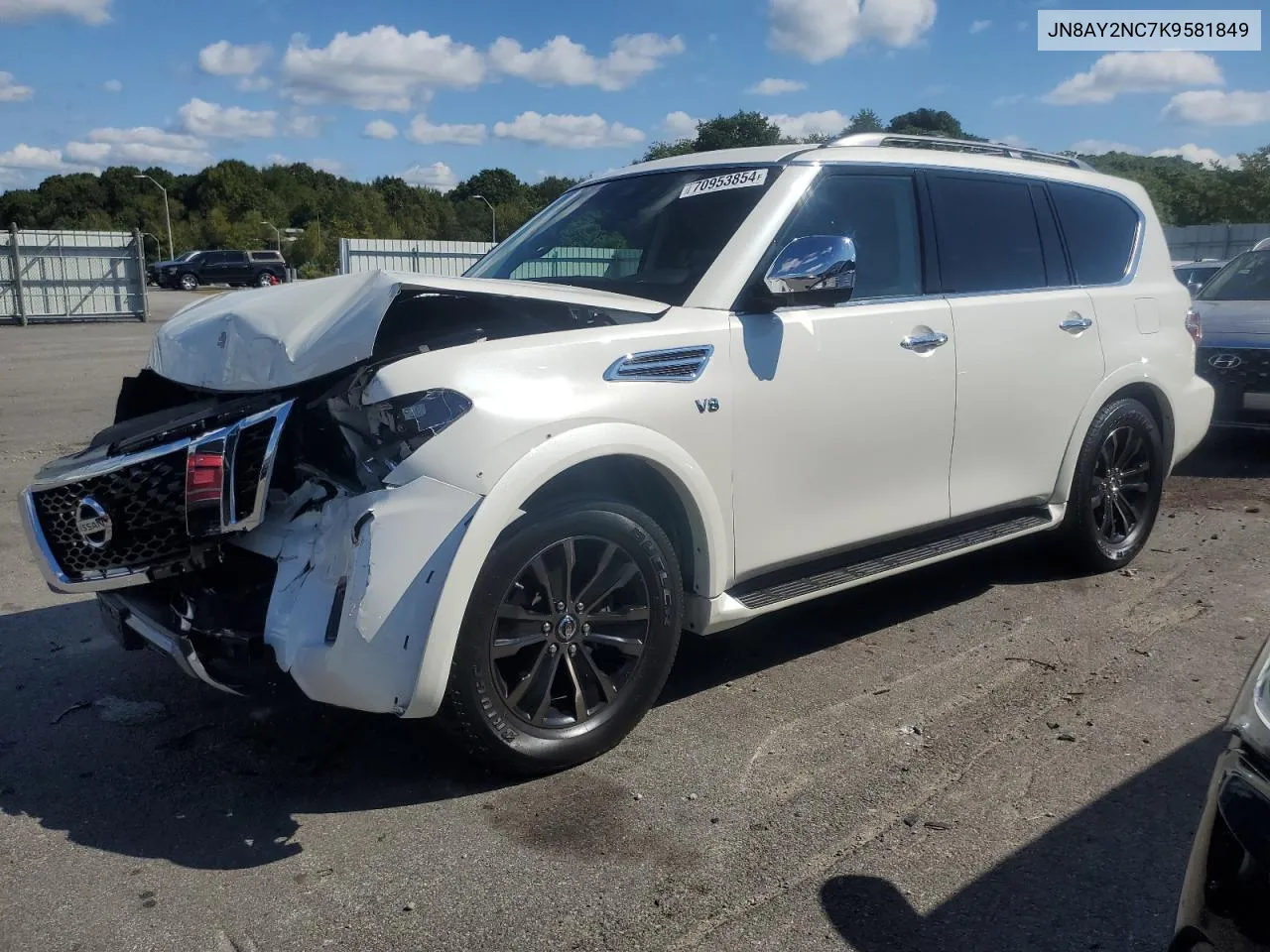 2019 Nissan Armada Sv VIN: JN8AY2NC7K9581849 Lot: 70953854