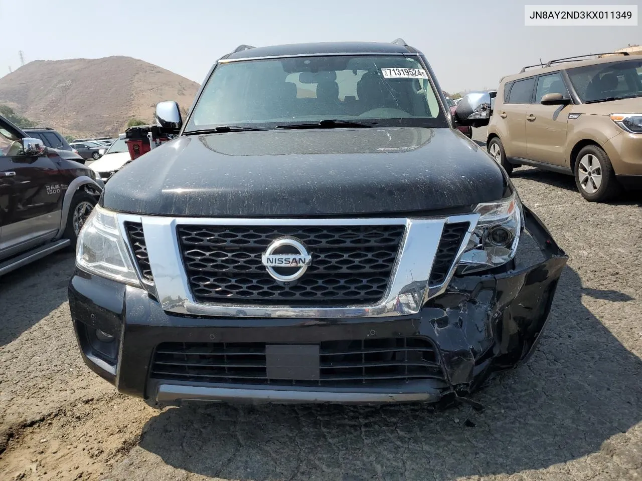 2019 Nissan Armada Sv VIN: JN8AY2ND3KX011349 Lot: 71319524