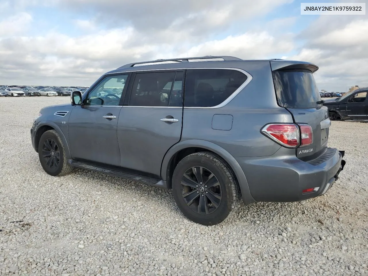 2019 Nissan Armada Platinum VIN: JN8AY2NE1K9759322 Lot: 71734094