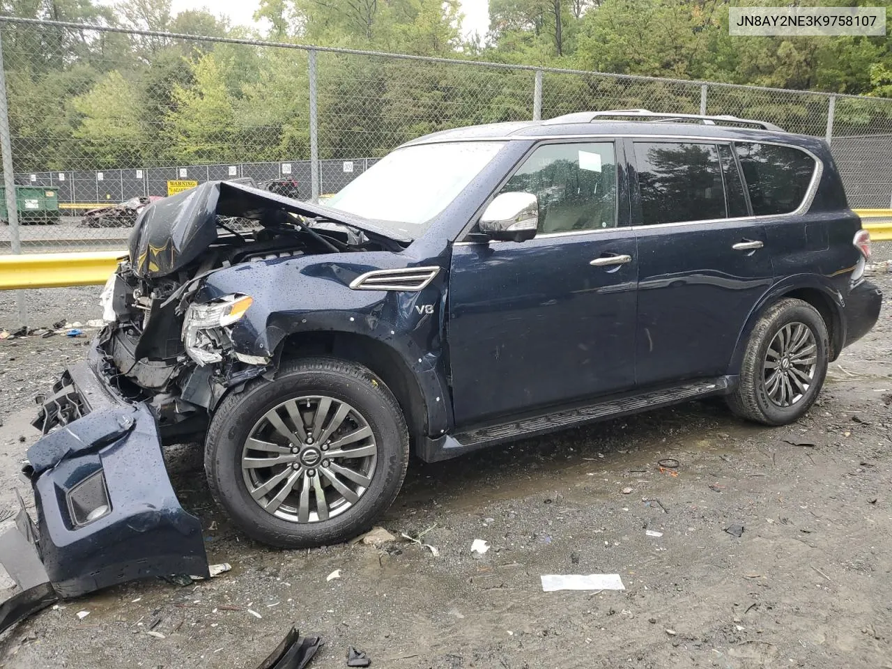 JN8AY2NE3K9758107 2019 Nissan Armada Platinum