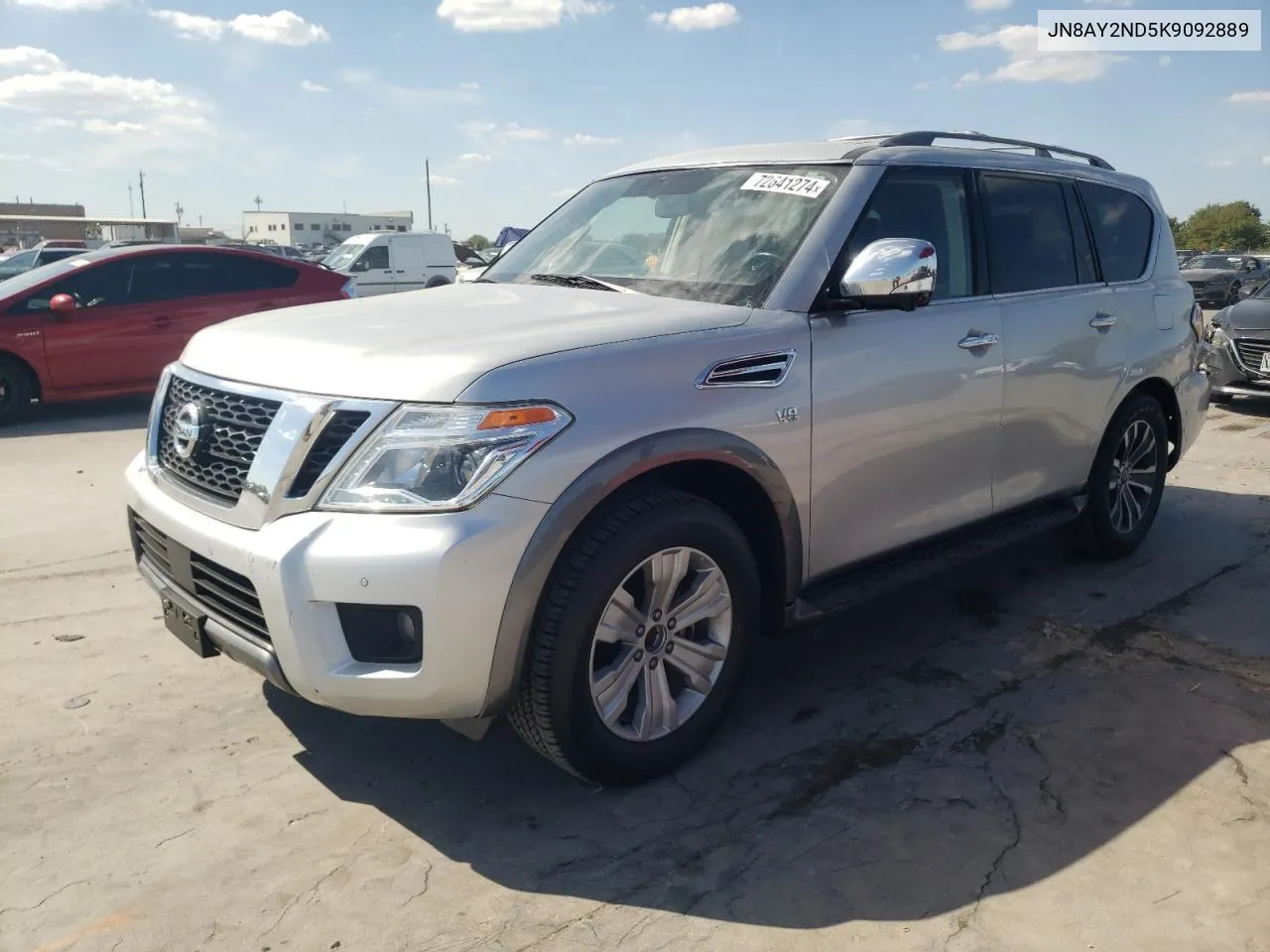 2019 Nissan Armada Sv VIN: JN8AY2ND5K9092889 Lot: 72641274