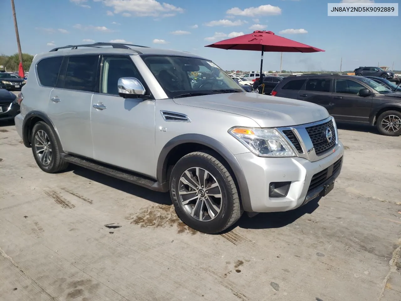 2019 Nissan Armada Sv VIN: JN8AY2ND5K9092889 Lot: 72641274