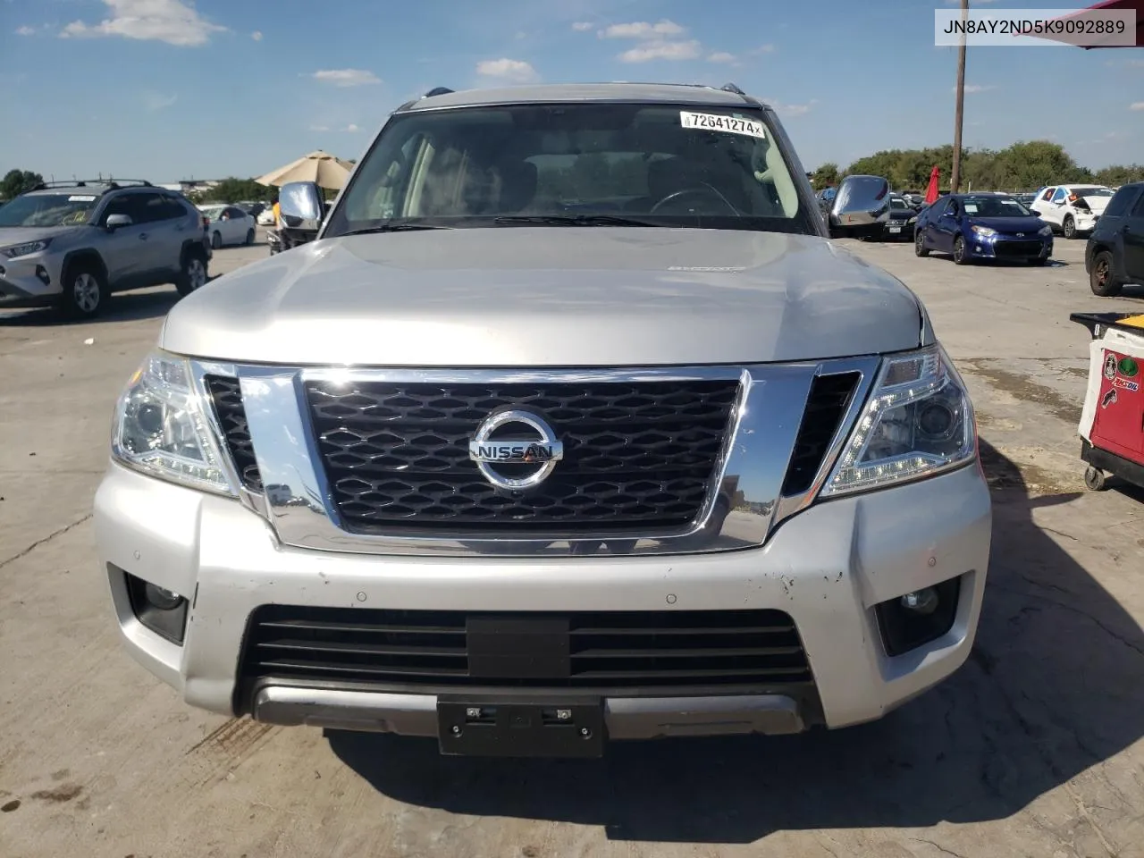 2019 Nissan Armada Sv VIN: JN8AY2ND5K9092889 Lot: 72641274