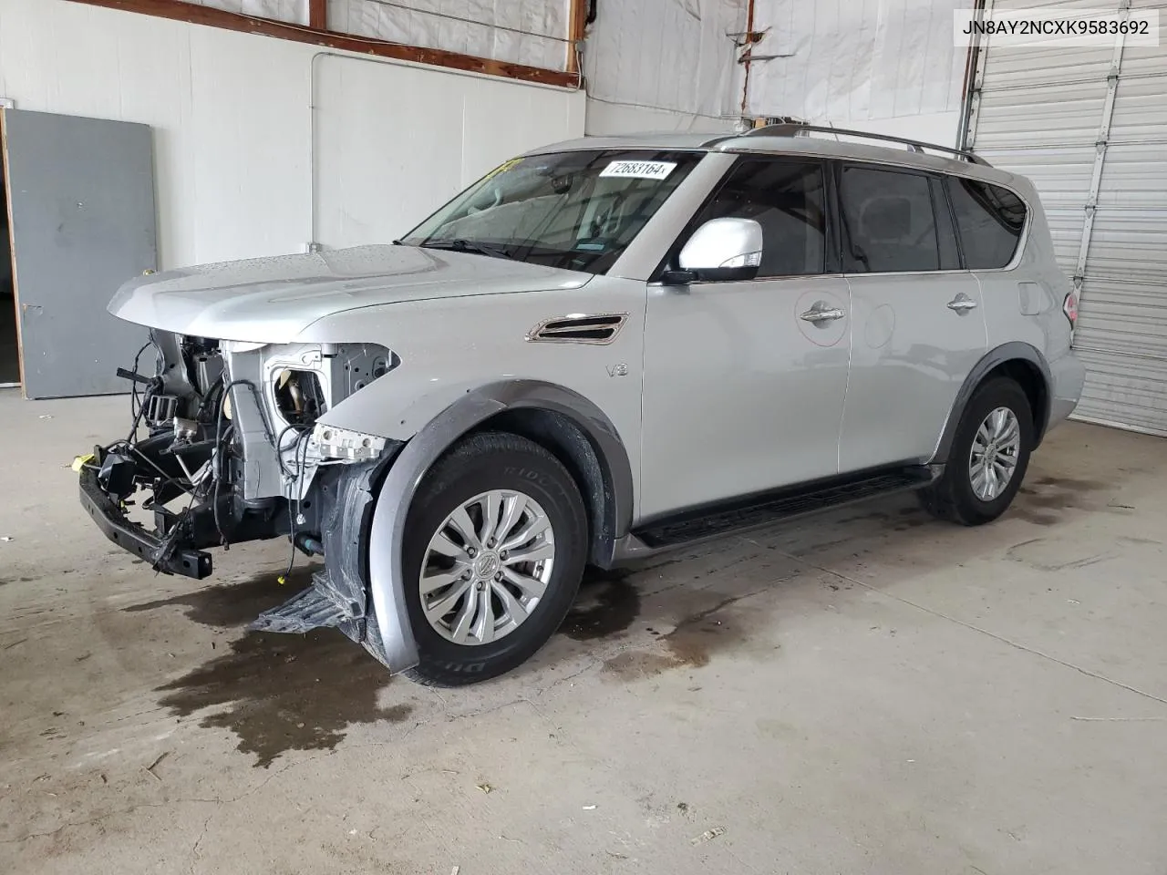 2019 Nissan Armada Sv VIN: JN8AY2NCXK9583692 Lot: 72683164