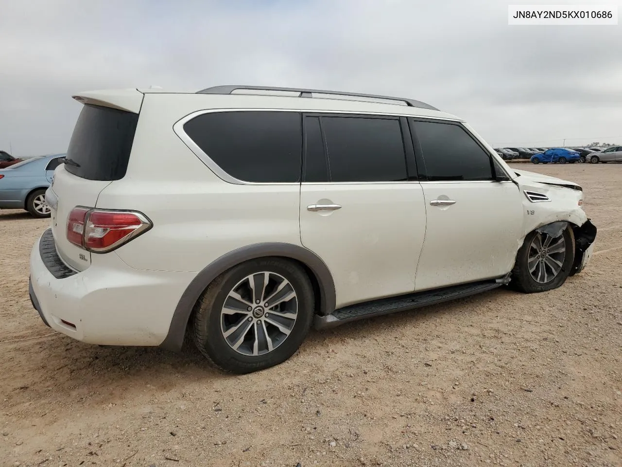 JN8AY2ND5KX010686 2019 Nissan Armada Sv