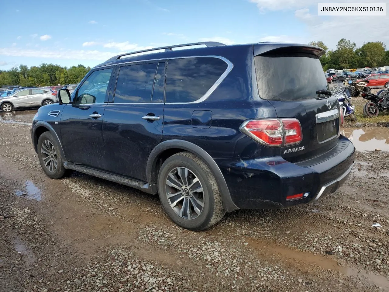 2019 Nissan Armada Sv VIN: JN8AY2NC6KX510136 Lot: 72892304