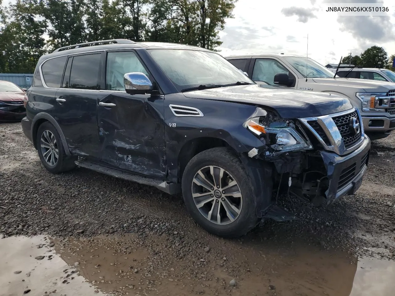 2019 Nissan Armada Sv VIN: JN8AY2NC6KX510136 Lot: 72892304