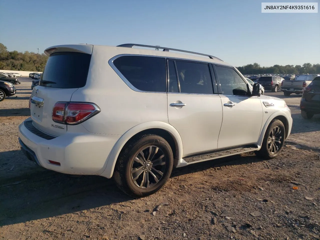 2019 Nissan Armada Platinum VIN: JN8AY2NF4K9351616 Lot: 74055284