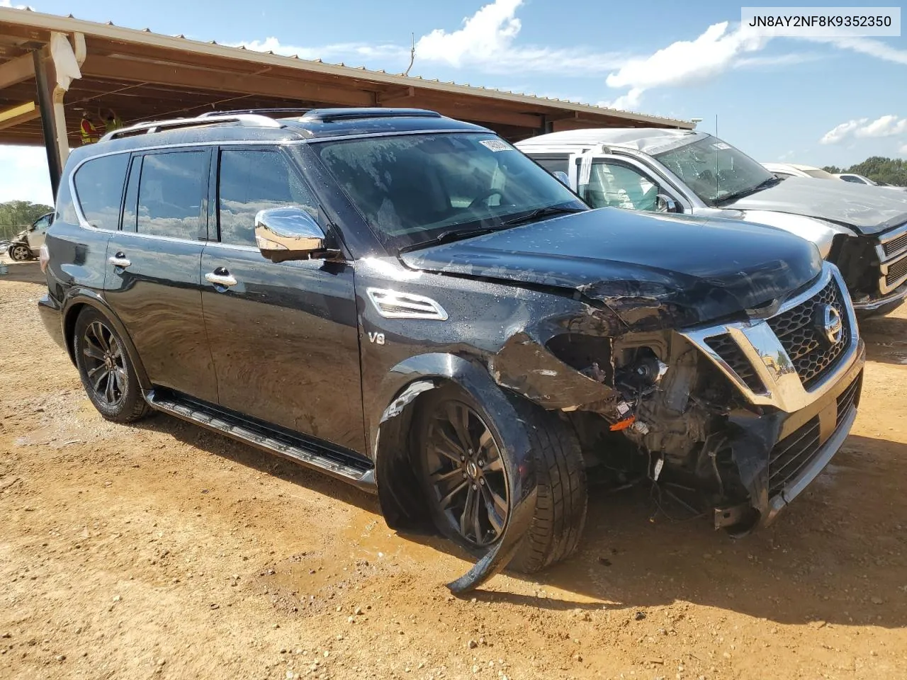 2019 Nissan Armada Platinum VIN: JN8AY2NF8K9352350 Lot: 74058784