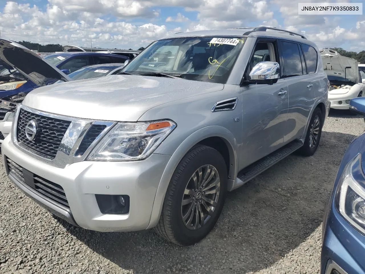 2019 Nissan Armada Platinum VIN: JN8AY2NF7K9350833 Lot: 74307744