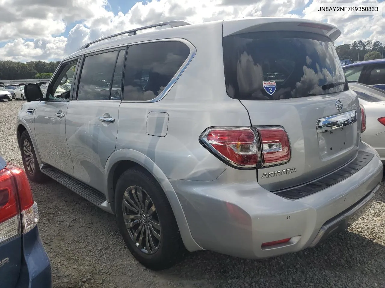 2019 Nissan Armada Platinum VIN: JN8AY2NF7K9350833 Lot: 74307744