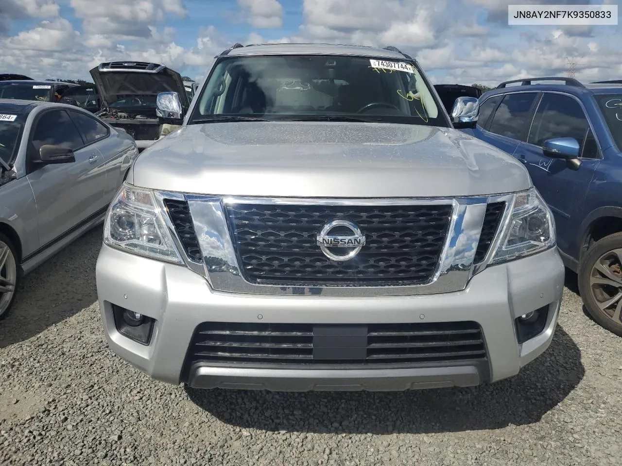 2019 Nissan Armada Platinum VIN: JN8AY2NF7K9350833 Lot: 74307744