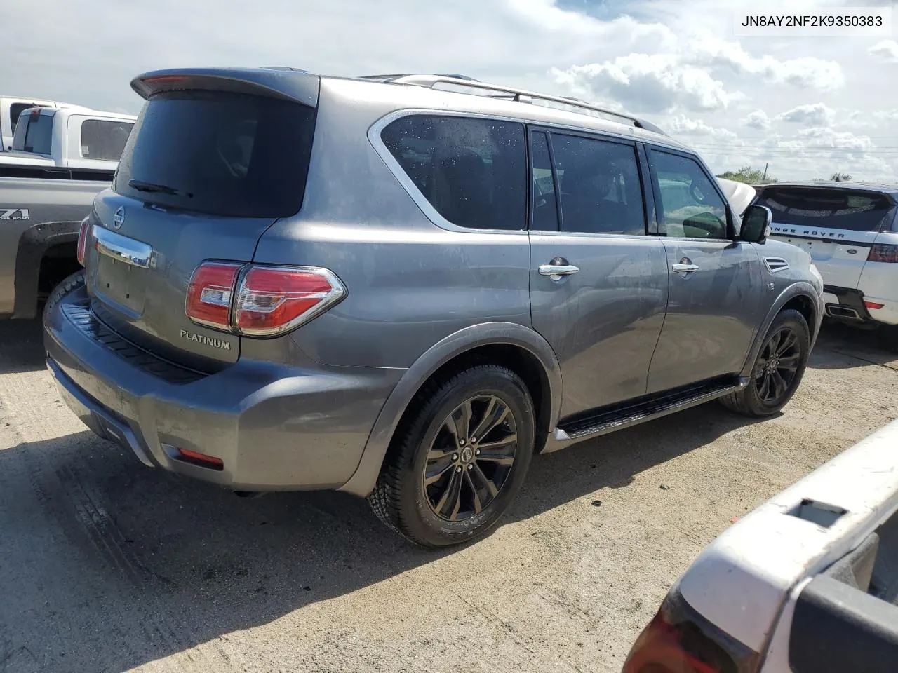 2019 Nissan Armada Platinum VIN: JN8AY2NF2K9350383 Lot: 74451294