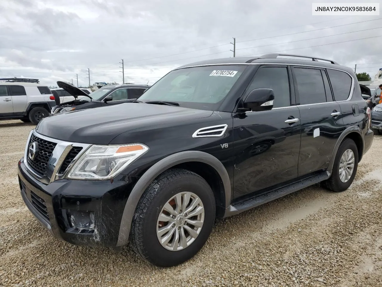 2019 Nissan Armada Sv VIN: JN8AY2NC0K9583684 Lot: 74782754