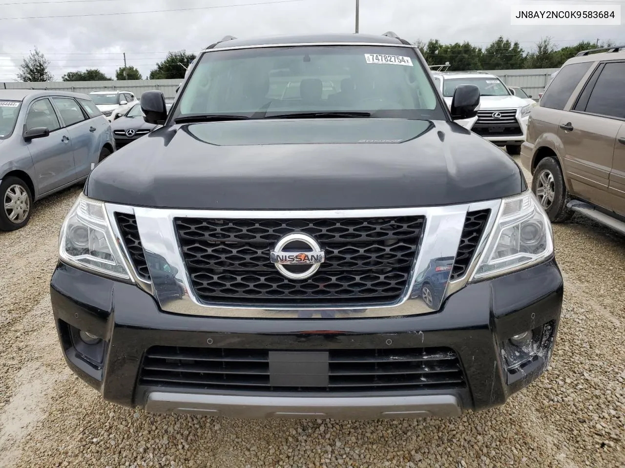 2019 Nissan Armada Sv VIN: JN8AY2NC0K9583684 Lot: 74782754