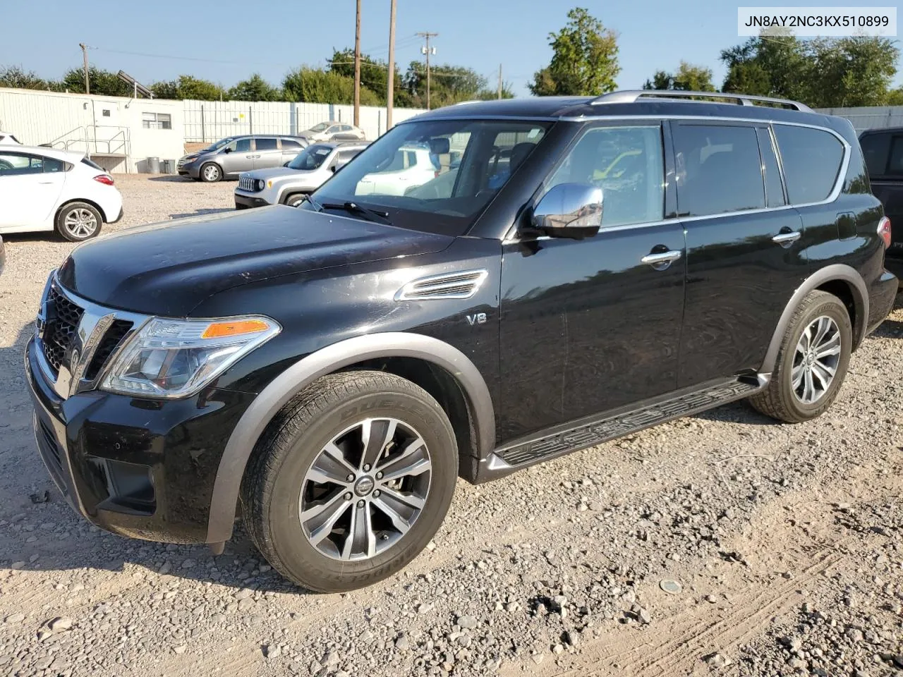 2019 Nissan Armada Sv VIN: JN8AY2NC3KX510899 Lot: 74849174