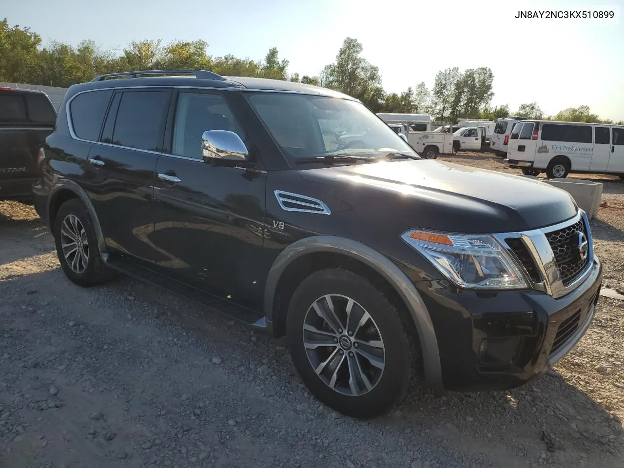 2019 Nissan Armada Sv VIN: JN8AY2NC3KX510899 Lot: 74849174