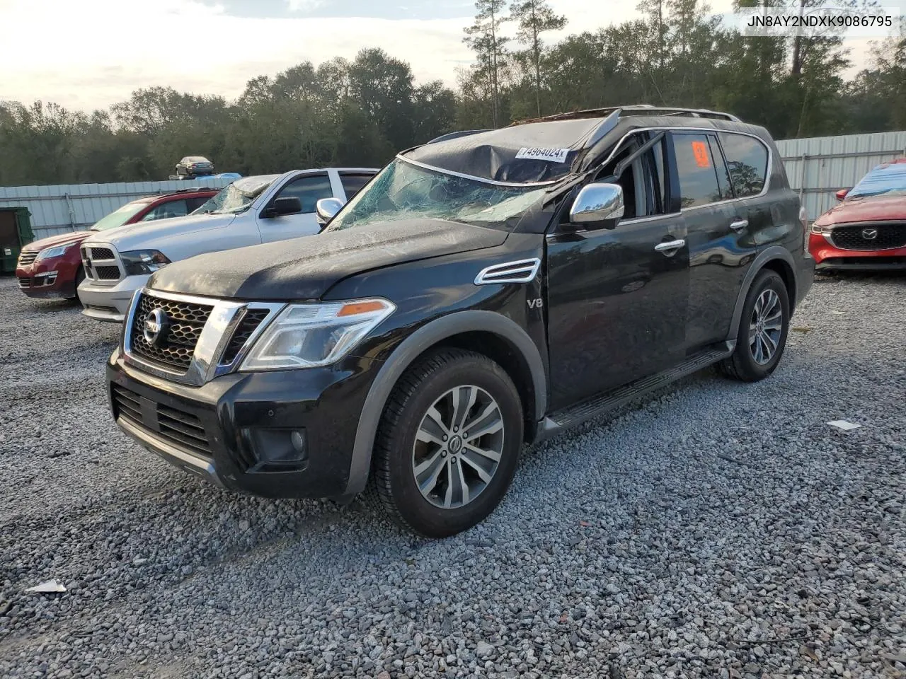 2019 Nissan Armada Sv VIN: JN8AY2NDXK9086795 Lot: 74964024