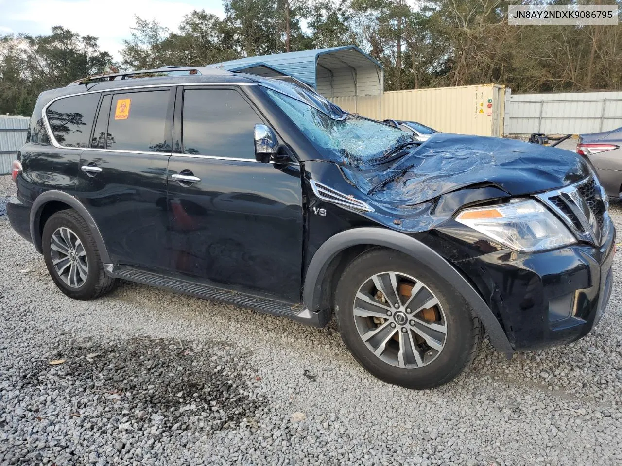 2019 Nissan Armada Sv VIN: JN8AY2NDXK9086795 Lot: 74964024