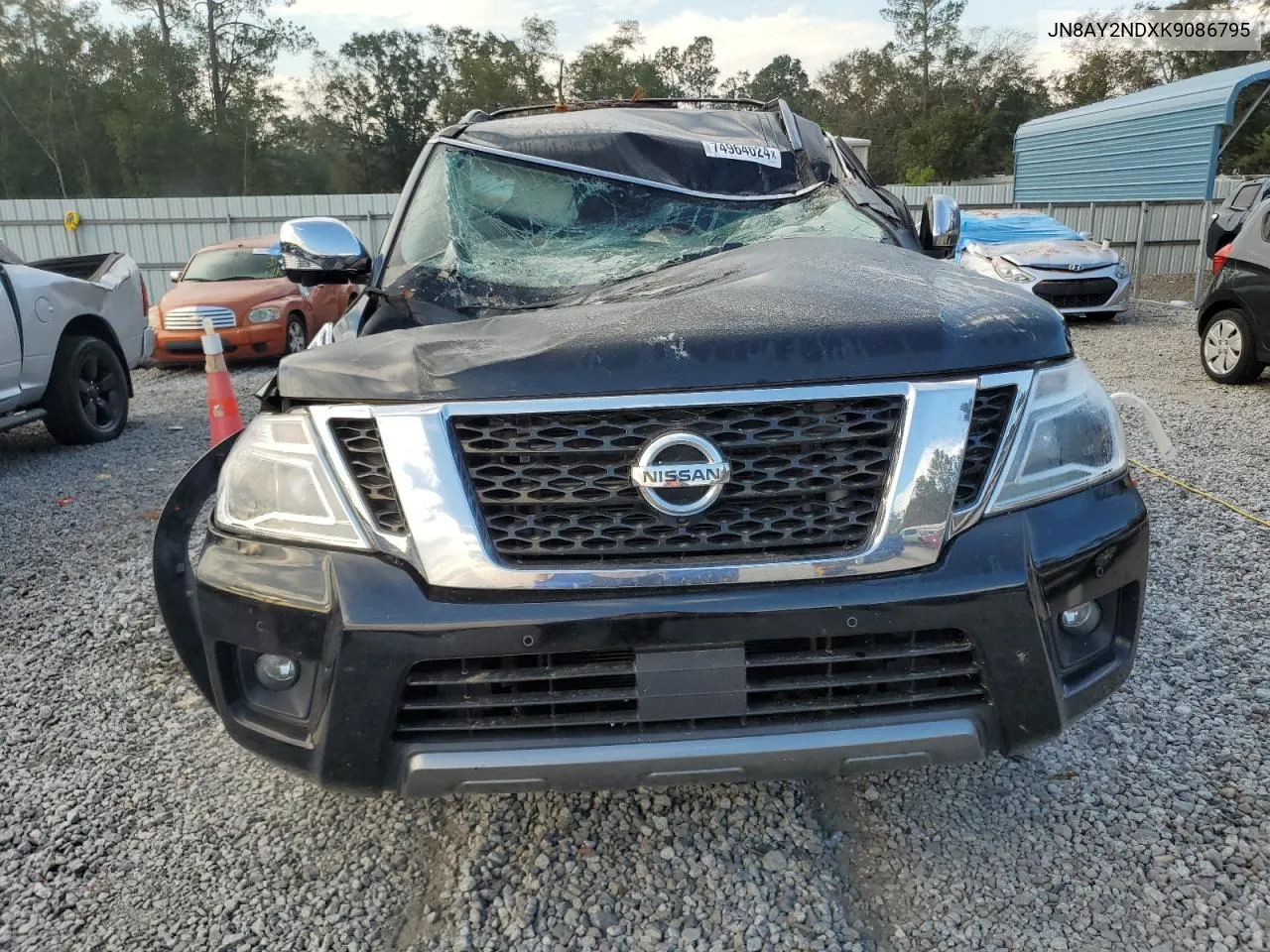 2019 Nissan Armada Sv VIN: JN8AY2NDXK9086795 Lot: 74964024