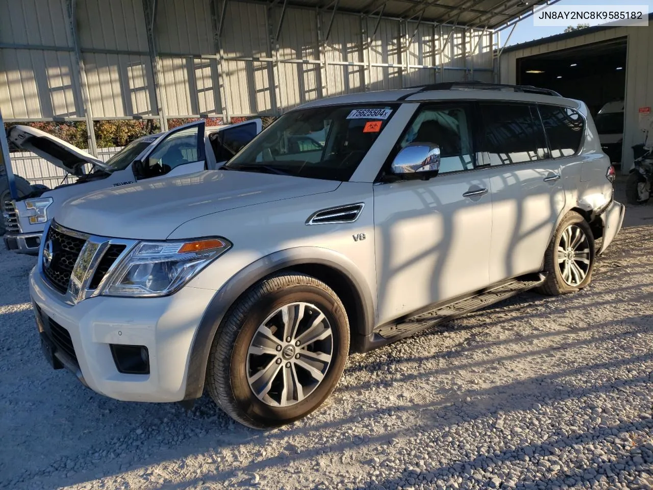 2019 Nissan Armada Sv VIN: JN8AY2NC8K9585182 Lot: 75625504