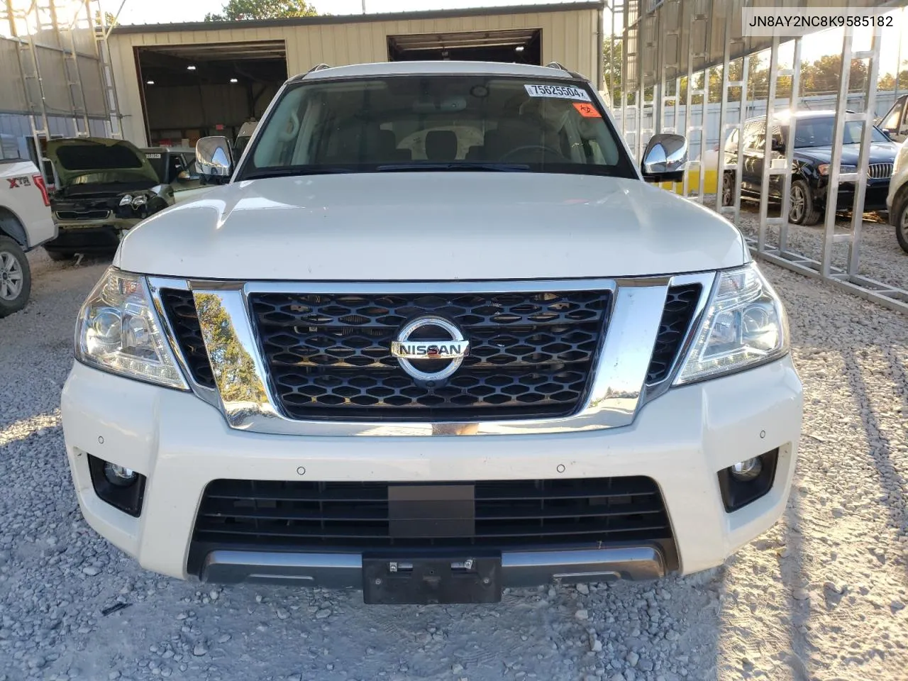 2019 Nissan Armada Sv VIN: JN8AY2NC8K9585182 Lot: 75625504