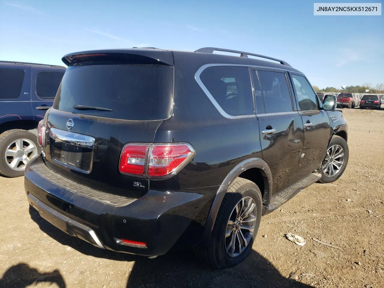 2019 Nissan Armada Sv VIN: JN8AY2NC5KX512671 Lot: 76001734