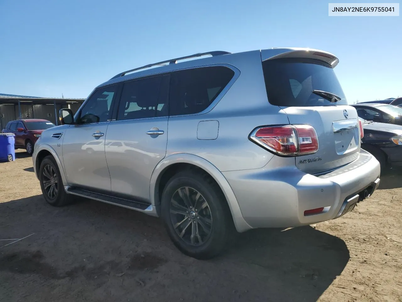 2019 Nissan Armada Platinum VIN: JN8AY2NE6K9755041 Lot: 76962474