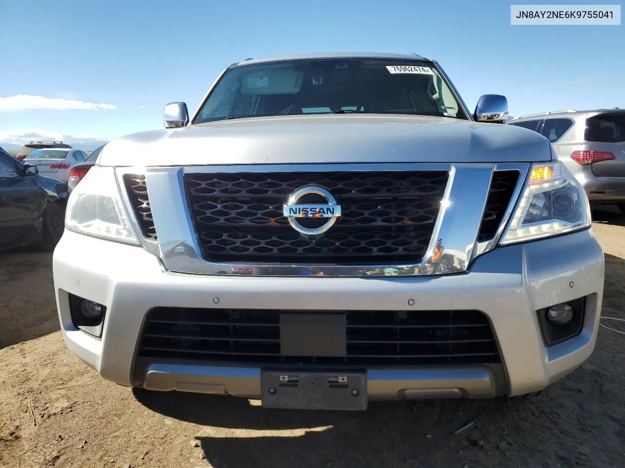 2019 Nissan Armada Platinum VIN: JN8AY2NE6K9755041 Lot: 76962474