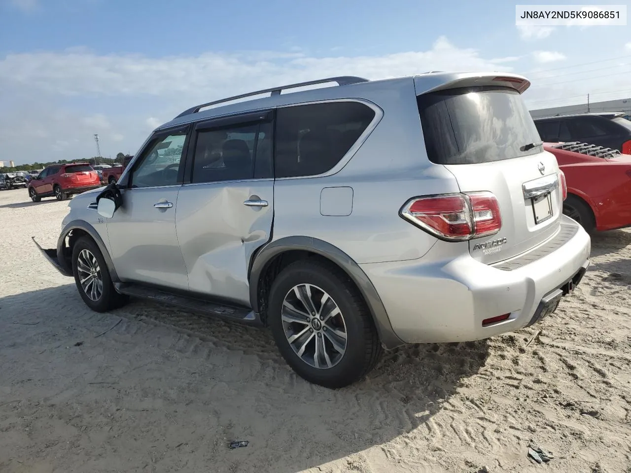 2019 Nissan Armada Sv VIN: JN8AY2ND5K9086851 Lot: 76992904