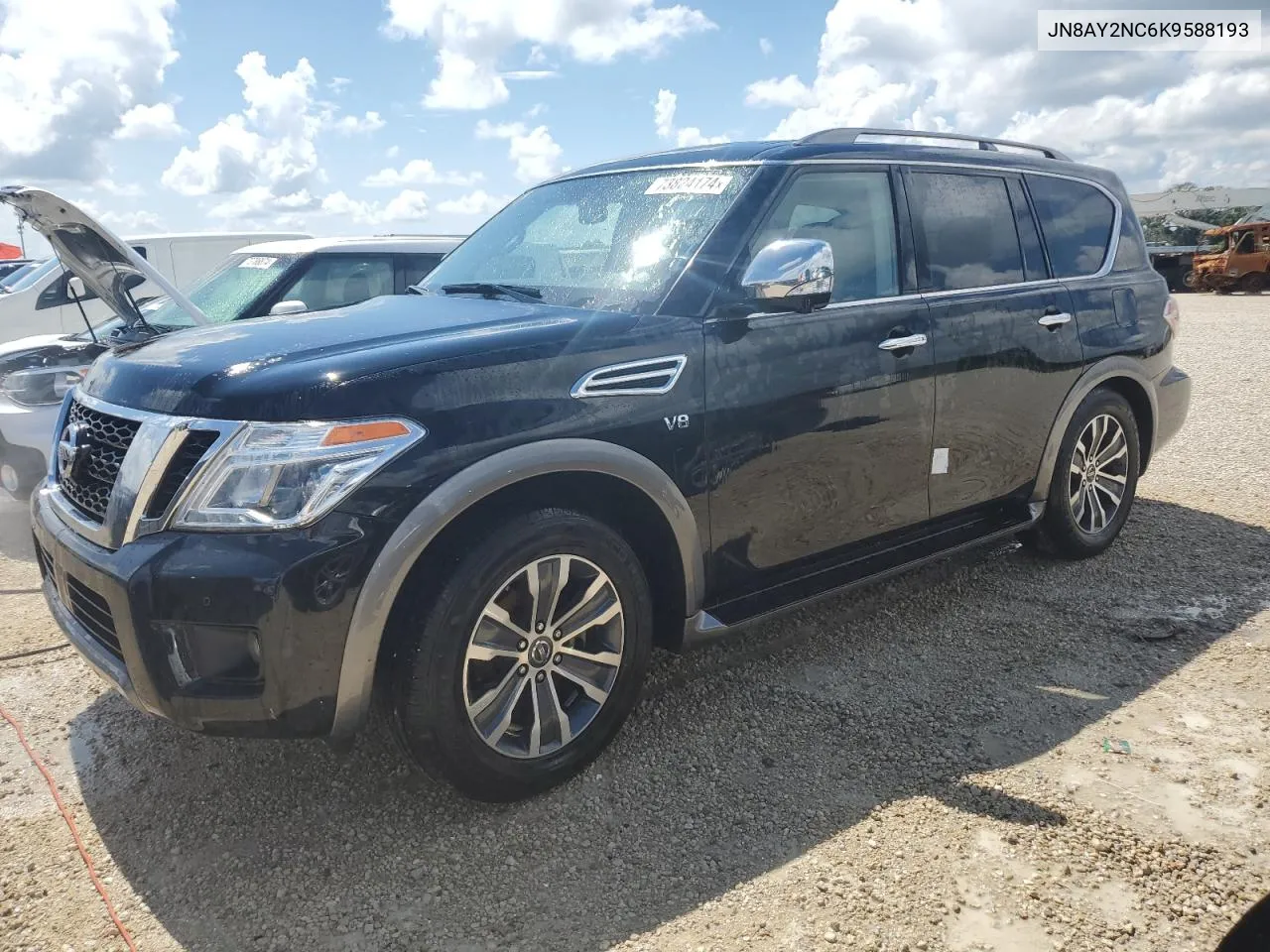 2019 Nissan Armada Sv VIN: JN8AY2NC6K9588193 Lot: 77211214